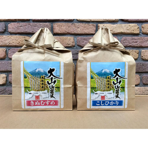 岩崎米穀 大山山麓米こしひかり&きぬむすめセット