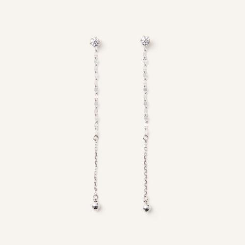 3way キュービックジルコニア ピアス