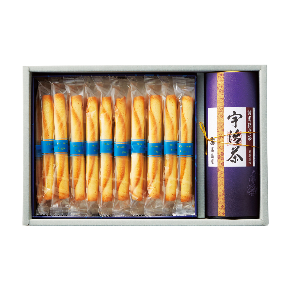 〈高島屋／ヨックモック〉諸国銘産茶・シガール詰合せ