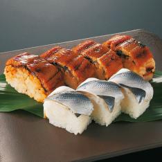 〈銀座 久兵衛〉監修 穴子棒寿司と小肌小袖寿司セット