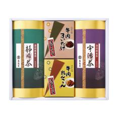 〈高島屋／浅草今半〉諸国銘産茶・牛肉佃煮詰合せ