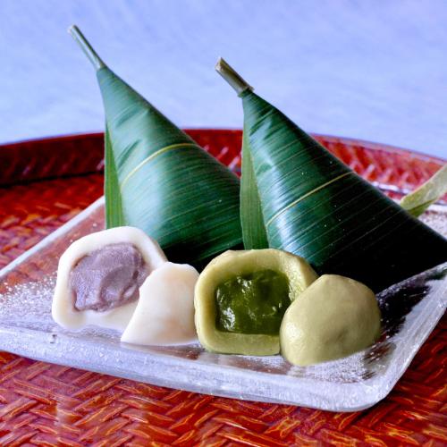 ＜祇園祭掛紙仕様＞冷凍 笹巻麸（こしあん・抹茶あん）個包装 10個入