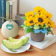 【父の日】Merci Pere（メルシーペール）＆＜ホソカワ＞メロンセット