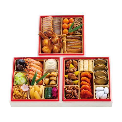 中華 三段重(W437)<関西・岡山・鳥取・島根地域お届け>384372