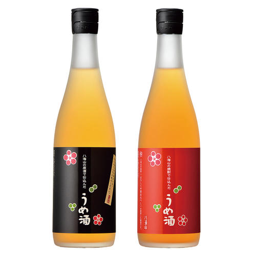 八海山の原酒で仕込んだうめ酒・八海山の焼酎で仕込んだうめ酒詰合せ