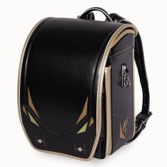 ＜Lucas-F＞ランドセル（LUC-042P-Cクロ／ライトゴールド）