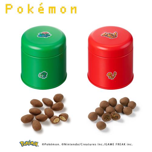 【バレンタインデー】〈ポケモン meets メリーチョコレート〉くさタイプ・ほのおタイプ缶