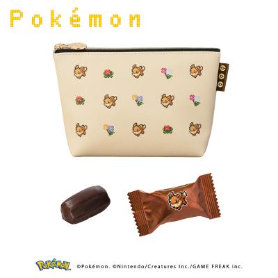 【バレンタインデー】〈ポケモン meets メリーチョコレート〉チョコクッキー入りポーチ（イーブイフレンズ）