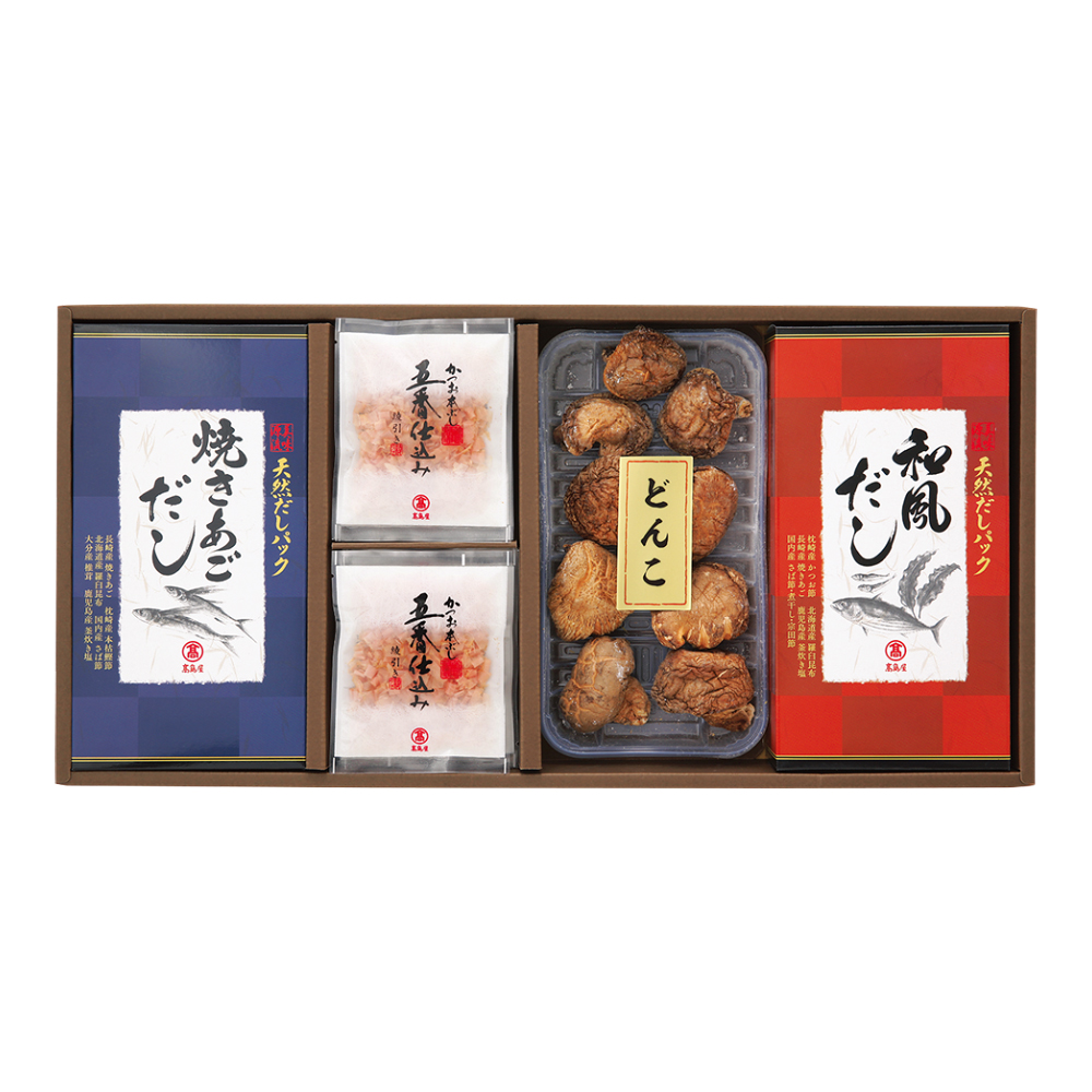 〈高島屋〉天然だしパック・かつおぶし・椎茸詰合せ