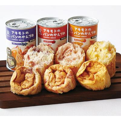 ＜パン・アキモト＞パンのかんづめ（乳酸菌入）3種12缶セット