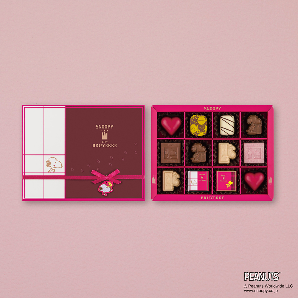 【バレンタインデー】スヌーピー meets ブリュイエール チャームボックス　12
