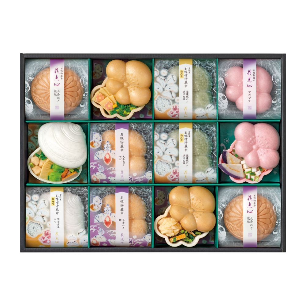 〈京都・辻が花〉京野菜のお吸物最中詰合せ