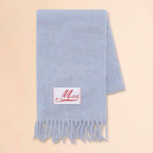 アルパカ混ロングマフラー