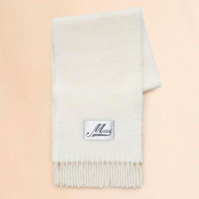 アルパカ混ロングマフラー