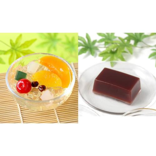 【父の日】＜れいれい果＞フルーツみつ豆羹3個・水ようかん5個 詰合せ（8個入）（父の日掛け紙付）