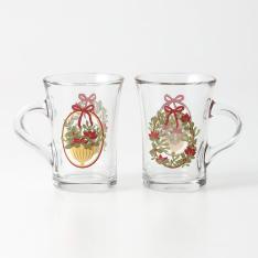 クリスマス ホットドリンクグラス 2025 2pcs