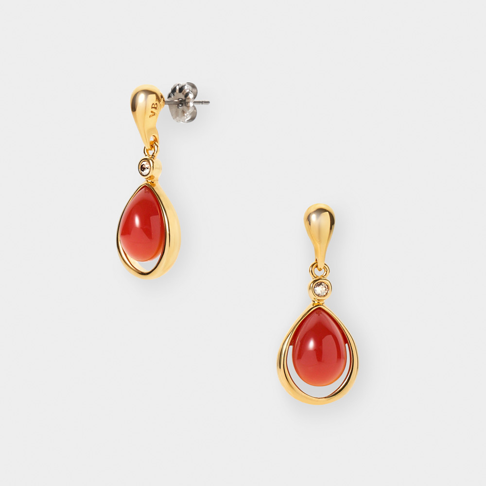 カーネリアン ピアス