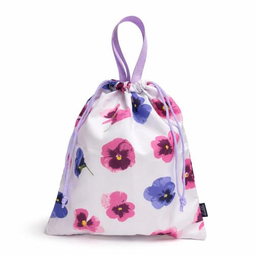 ミックススミレプリント巾着バッグ