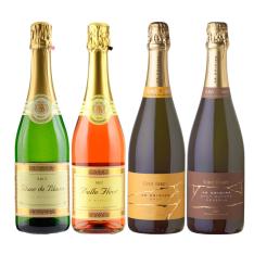 フランス・スペイン飲み比べ泡4本セット 福袋