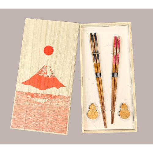 祝赤富士 先角夏風夫婦 箸置付