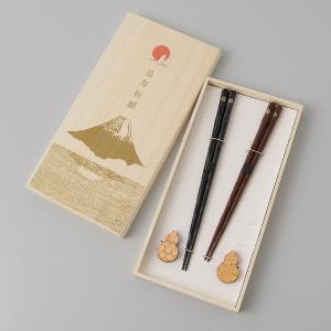マルナオ〉夫婦箸セット 特上 百年八角箸 黒檀・紫檀 | 商品詳細