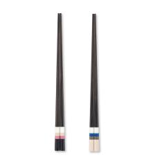 夫婦箸セット 上箸 ミッドナイトパリ・アオヤマブルー