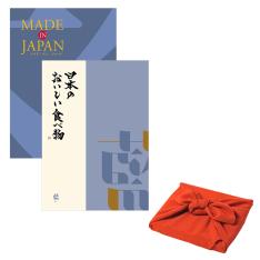 MJ10＋日本のおいしい食べ物 藍 風呂敷包み りんご