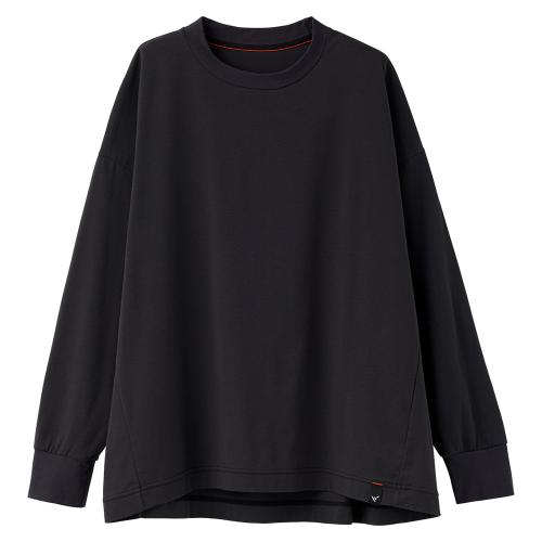 リカバリーデイズ ロングスリーブ レディース ファントムブラック (一般医療機器) M→XL