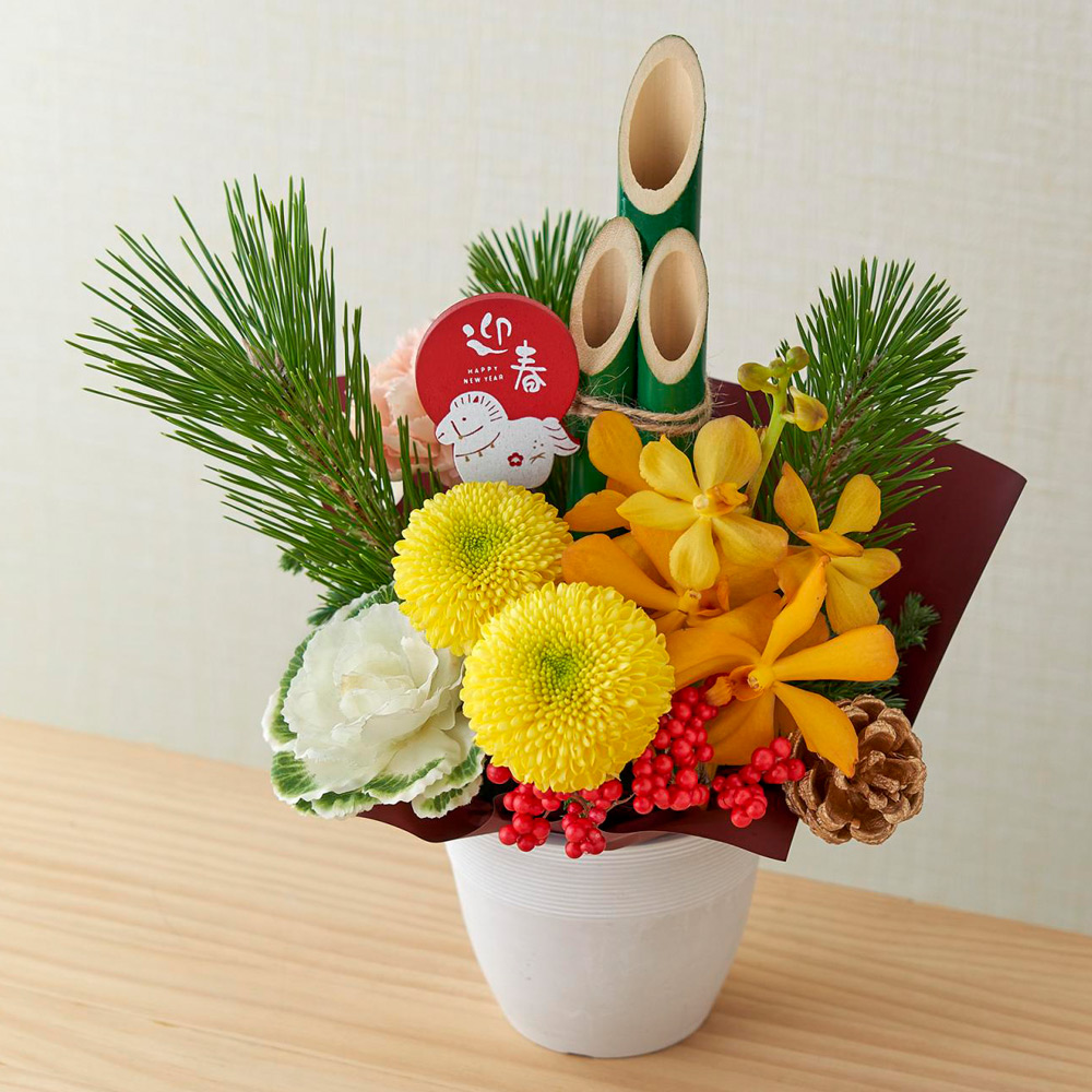 生花 迎春門松デザイナーズアレンジ