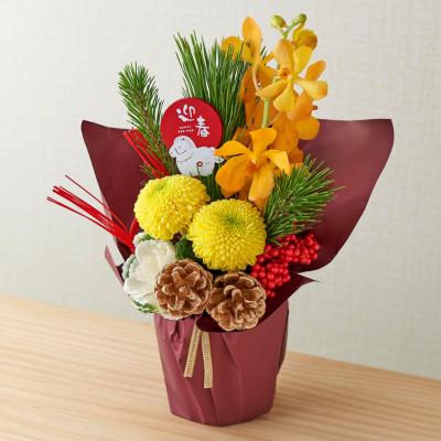 生花 迎春デザイナースシュシュ