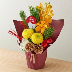 生花 迎春デザイナースシュシュ