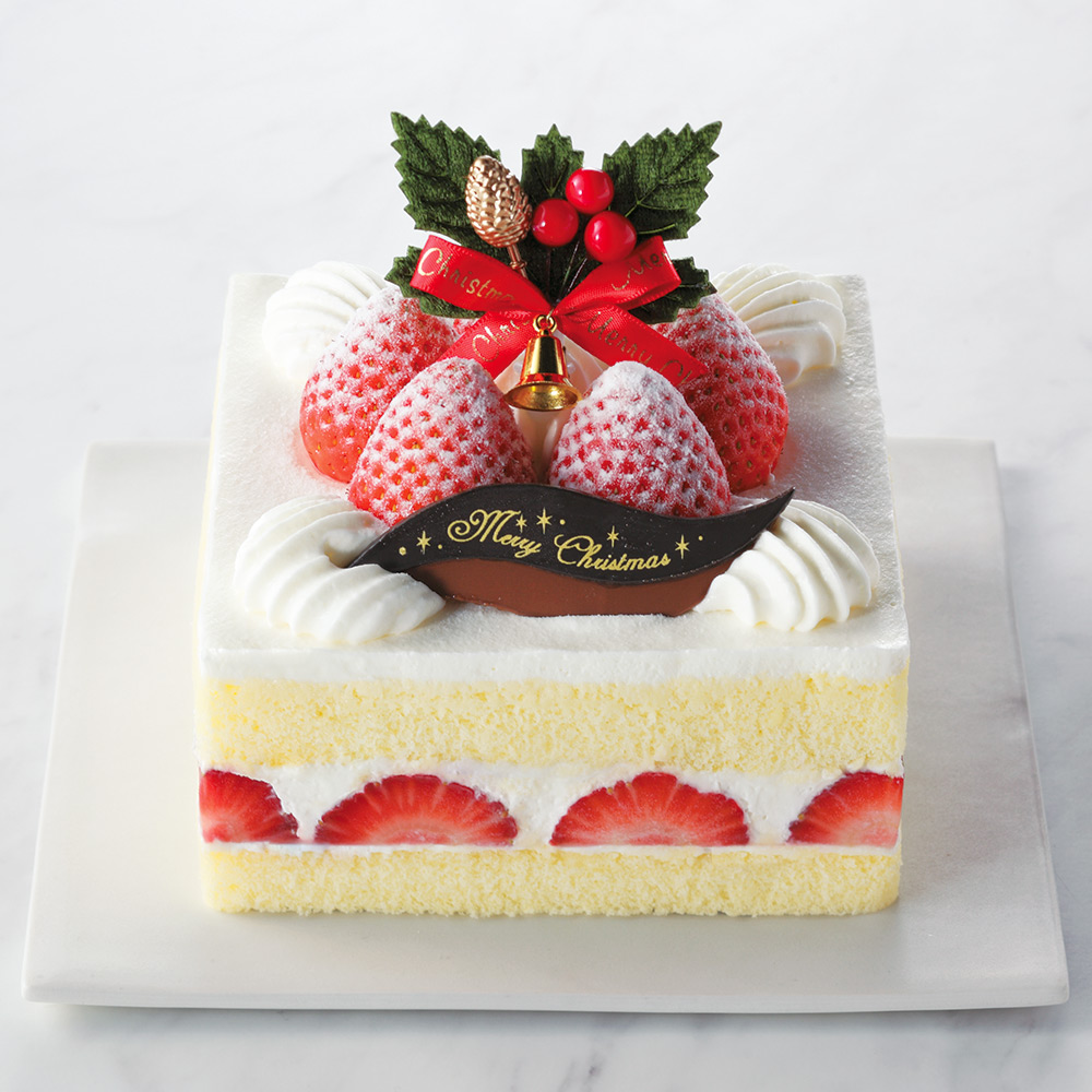 【店頭受取／日本橋店】クリスマス ストロベリースクエア4号[E-60]【12月24日（木）・25日（金）】