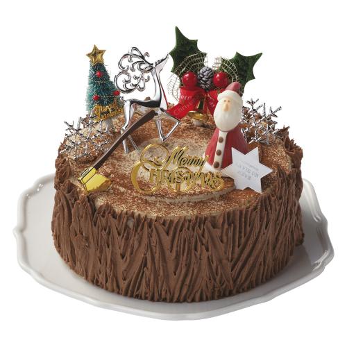 【クリスマス】切り株アールグレイショコラケーキ