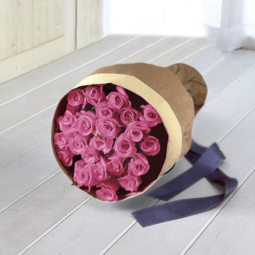 生花 花束「ピンクバラ25本」