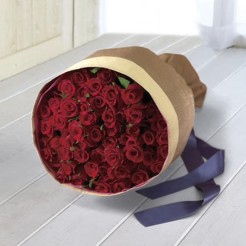 生花 花束「赤バラ50本」