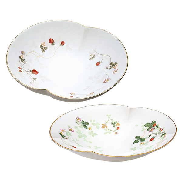 【値下げ】WEDGWOOD／ワイルドストロベリー マリアージュボールS、Lセット