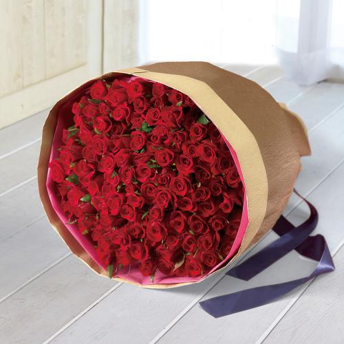 生花 花束「赤バラ99本」