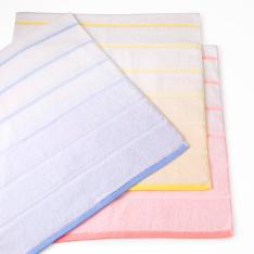 福袋 国産グラデーションボーダーバスタオル3枚セット