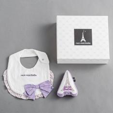 リボンフリルスタイ＆ガラガラセット