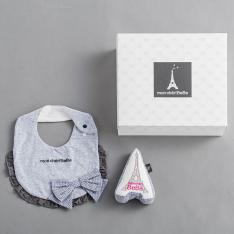 リボンフリルスタイ＆ガラガラセット