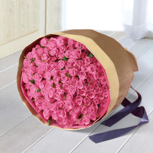 生花 花束「ピンクバラ108本」