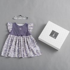 フラワーPTドレススタイ&ヘアーバンドセット