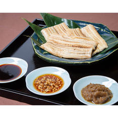 料亭の鰻白焼き3種の味
