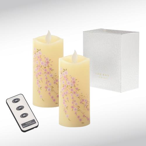 いろはあかりS しだれ桜（電池式ローソク）セット