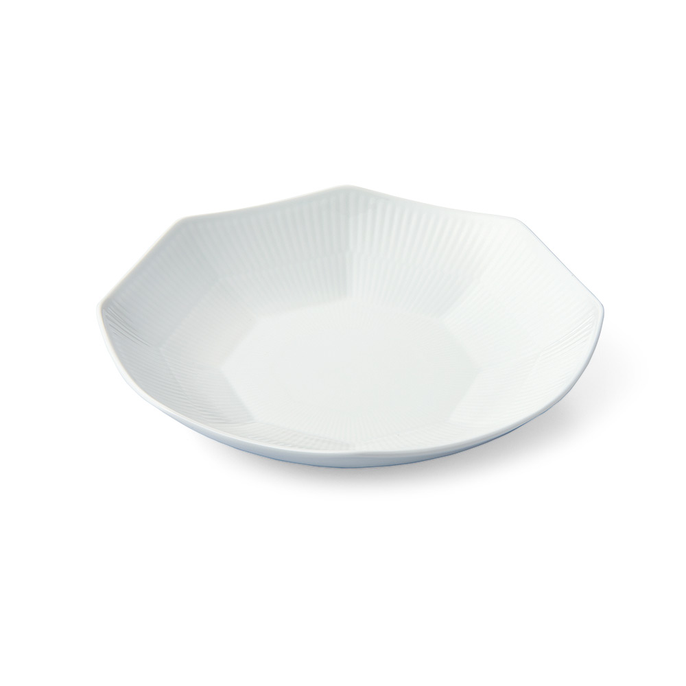 〈ロイヤル コペンハーゲン〉ホワイトフルーテッド アーチボウル