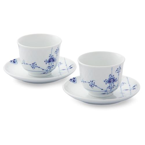 〈ロイヤル コペンハーゲン〉ブルーパルメッテ ペアティーセット