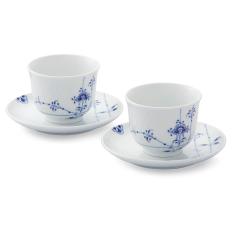 〈ロイヤル コペンハーゲン〉ブルーパルメッテ ペアティーセット