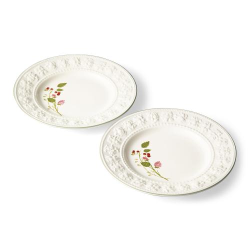 〈ウェッジウッド〉フェスティビティ ラズベリー プレート ペア