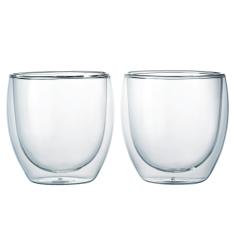 〈ボダム〉パヴィーナ ダブルウォールグラス250ml 2個セット