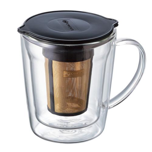 〈コレス〉ゴールドフィルターダブルウォールマグ